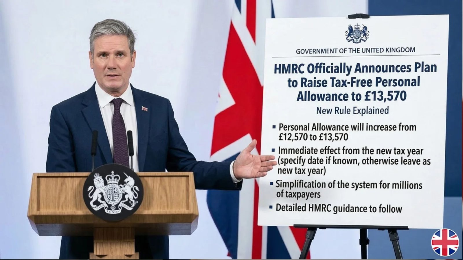 HMRC Announces Plan to Increase Tax-Free Personal Allowance to £13,570 – Full Details Explained